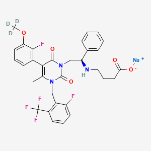 molecular formula C32H29F5N3NaO5 B13427075 Elagolix Methoxy-d3 Sodium Salt 