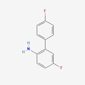 molecular formula C12H9F2N B1342713 4-Fluoro-2-(4-fluorophenyl)aniline CAS No. 188731-35-3