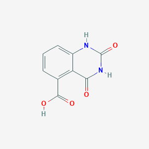 molecular formula C9H6N2O4 B1342714 2,4-Dioxo-1,2,3,4-tetrahydroquinazoline-5-carboxylic acid CAS No. 5715-10-6
