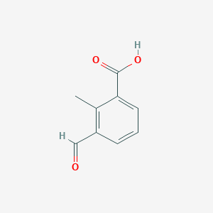 molecular formula C9H8O3 B1342716 3-Formyl-2-methylbenzoic acid CAS No. 1289037-66-6