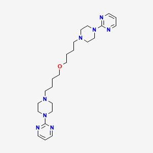molecular formula C24H38N8O B13427173 Bispyrimidinylpiperazinylbutyl ether 
