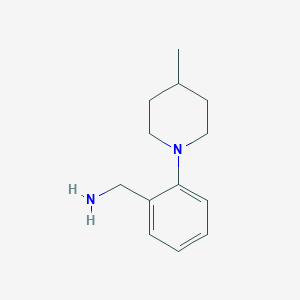 molecular formula C13H20N2 B1342724 2-(4-Methyl-piperidin-1-yl)-benzylamine CAS No. 869943-41-9