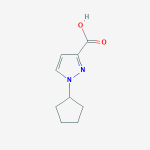 molecular formula C9H12N2O2 B1342725 1-cyclopentyl-1H-pyrazole-3-carboxylic acid CAS No. 1006348-93-1