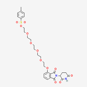 molecular formula C30H36N2O12S B13427325 Thalidomide-O-PEG5-Tosyl 