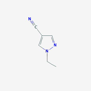 molecular formula C6H7N3 B1342748 1-乙基-1H-吡唑-4-碳腈 CAS No. 1006434-01-0