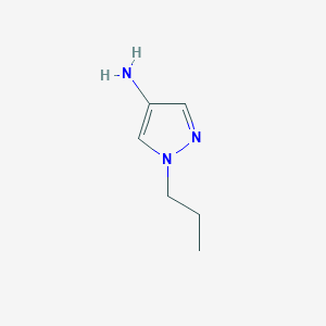 molecular formula C6H11N3 B1342750 1-丙基-1H-吡唑-4-胺 CAS No. 1006483-43-7