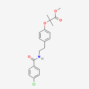 molecular formula C20H22ClNO4 B13427619 Bezafibrate Methyl Ester 