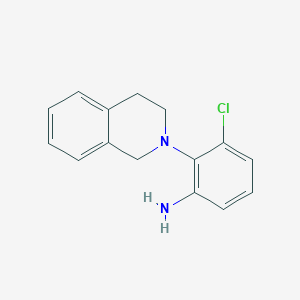 molecular formula C15H15ClN2 B1342770 3-Chloro-2-[3,4-dihydro-2(1H)-isoquinolinyl]-aniline CAS No. 937604-35-8