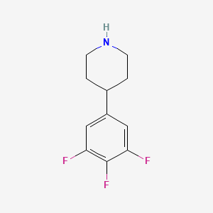 molecular formula C11H12F3N B13427700 4-(3,4,5-Trifluorophenyl)piperidine 