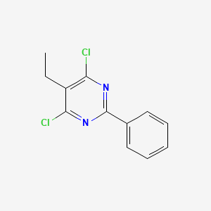 molecular formula C12H10Cl2N2 B1342774 4,6-Dichloro-5-ethyl-2-phenylpyrimidine CAS No. 33655-34-4