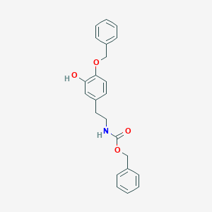 molecular formula C23H23NO4 B134279 N-Benzyloxycarbonyl-4-O-benzyl Dopamine CAS No. 87745-55-9