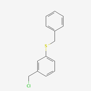 molecular formula C14H13ClS B1342790 1-(Benzylsulfanyl)-3-(chloromethyl)benzene 