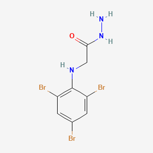 molecular formula C8H8Br3N3O B1342795 2-[(2,4,6-三溴苯基)氨基]乙酰肼 CAS No. 443864-09-3