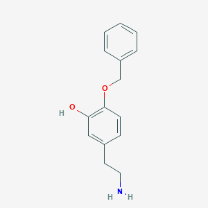 molecular formula C15H17NO2 B134280 5-(2-Aminoethyl)-2-(benzyloxy)phenol CAS No. 94026-91-2