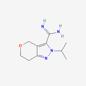 molecular formula C10H16N4O B13428031 2-Isopropyl-2,4,6,7-tetrahydropyrano[4,3-c]pyrazole-3-carboximidamide 