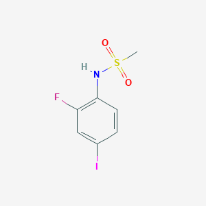 molecular formula C7H7FINO2S B1342805 N-(2-Fluoro-4-iodophenyl)methanesulfonamide CAS No. 143937-74-0