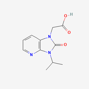 molecular formula C11H13N3O3 B13428082 2-(3-isopropyl-2-oxo-2,3-dihydro-1H-imidazo[4,5-b]pyridin-1-yl)acetic acid 