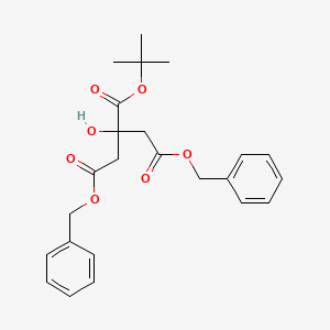 molecular formula C24H28O7 B13428154 Citric Acid O-tert-Butyl 1,3-Dibenzylester 