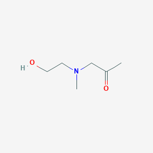 molecular formula C6H13NO2 B1342821 1-((2-Hydroxyethyl)(methyl)amino)propan-2-one CAS No. 256353-78-3