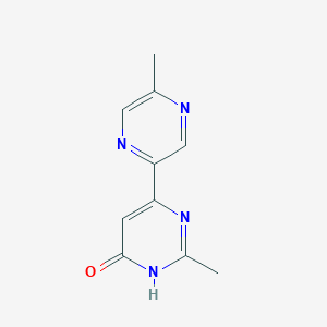 molecular formula C10H10N4O B13428233 2-Methyl-6-(5-methylpyrazin-2-yl)pyrimidin-4-ol 