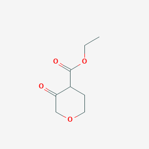 molecular formula C8H12O4 B1342831 Ethyl 3-oxotetrahydro-2H-pyran-4-carboxylate CAS No. 388109-26-0