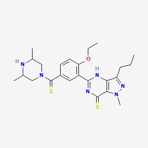 molecular formula C24H32N6OS2 B13428379 Dithiodimethylcarbodenafil 