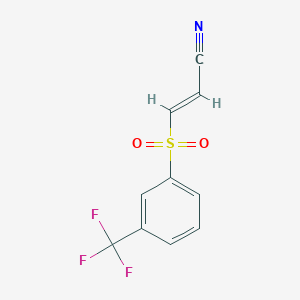3-((3-(Trifluoromethyl)phenyl)sulfonyl)acrylonitrile