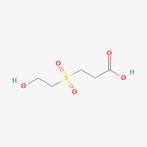 molecular formula C5H10O5S B1342842 3-[(2-Hydroxyethane)sulfonyl]propanoic acid 
