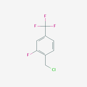 molecular formula C8H5ClF4 B1342857 1-(Chloromethyl)-2-fluoro-4-(trifluoromethyl)benzene CAS No. 1000339-60-5