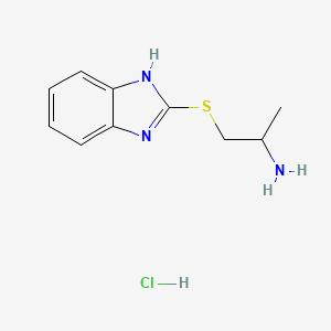 1-((1H-benzo[d]imidazol-2-yl)thio)propan-2-amine hydrochloride