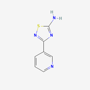 molecular formula C7H6N4S B1342873 3-(3-Pyridinyl)-1,2,4-thiadiazol-5-amine CAS No. 24219-17-8
