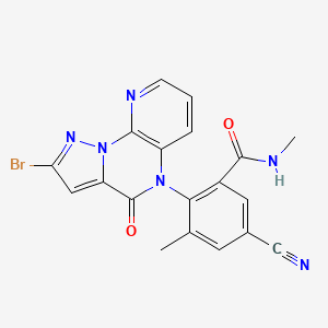 molecular formula C19H13BrN6O2 B13428751 Cyantraniliprole metabolite IN-RNU71 CAS No. 2411514-09-3