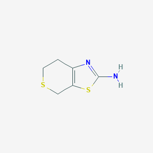 molecular formula C6H8N2S2 B1342876 4H,6H,7H-thiopyrano[4,3-d][1,3]thiazol-2-amine CAS No. 61764-33-8