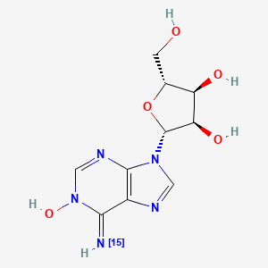 molecular formula C10H13N5O5 B13428779 Adenosine-15N N1-Oxide 