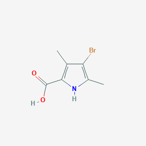 molecular formula C7H8BrNO2 B1342882 4-bromo-3,5-dimethyl-1H-pyrrole-2-carboxylic acid CAS No. 562074-46-8
