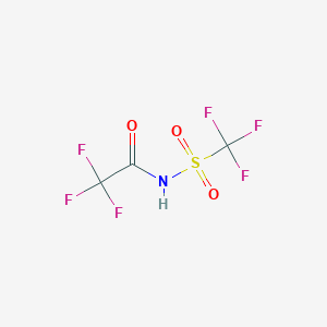 molecular formula C3HF6NO3S B134289 N-(Trifluoromethanesulfonyl)trifluoroacetamide CAS No. 151198-85-5