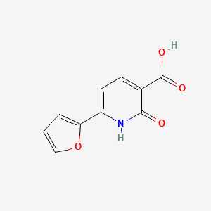 molecular formula C10H7NO4 B1342893 6-(Furan-2-yl)-2-oxo-1,2-dihydropyridine-3-carboxylic acid CAS No. 56304-44-0