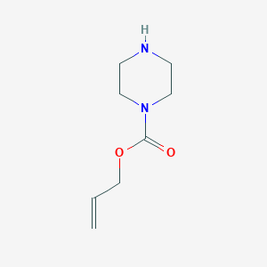 molecular formula C8H14N2O2 B1342895 Piperazine-1-carboxylic acid allyl ester CAS No. 55389-48-5