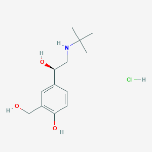 molecular formula C13H22ClNO3 B134290 Levalbuterol hydrochloride CAS No. 50293-90-8