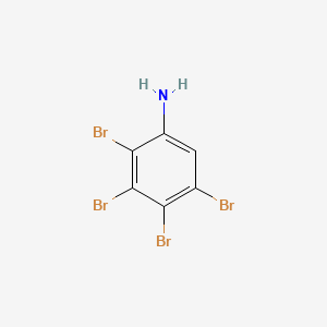 molecular formula C6H3Br4N B13429132 2,3,4,5-Tetrabromoaniline CAS No. 24339-58-0