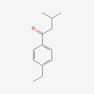 molecular formula C13H18O B1342920 1-(4-Ethylphenyl)-3-methylbutan-1-one CAS No. 137128-80-4
