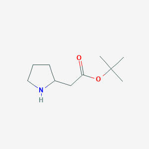 molecular formula C10H19NO2 B1342924 吡咯烷-2-基乙酸叔丁酯 CAS No. 754177-25-8