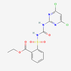 molecular formula C14H12Cl2N4O5S B13429341 Dichloro Chlorimuron 