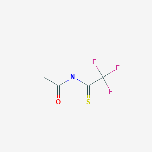molecular formula C5H6F3NOS B13429366 N-methyl-N-(2,2,2-trifluoroethanethioyl)acetamide 