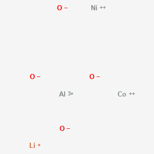 molecular formula AlCoLiNiO4 B13429476 Aluminum;lithium;cobalt(2+);nickel(2+);oxygen(2-) CAS No. 193214-24-3