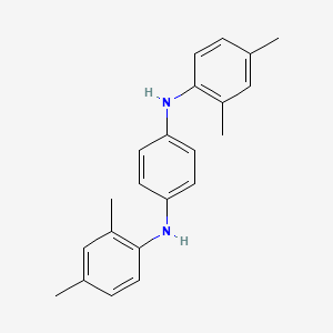molecular formula C22H24N2 B1342954 N~1~,N~4~-Bis(2,4-dimethylphenyl)benzene-1,4-diamine CAS No. 76154-76-2