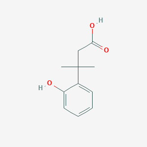 molecular formula C11H14O3 B13429575 3-(2-Hydroxyphenyl)-3-methylbutanoic acid 