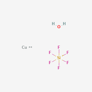 molecular formula CuF6H2OSi B13429644 Copper;hexafluorosilicon(2-);hydrate 