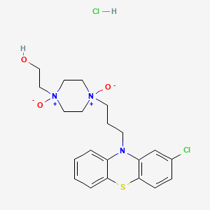molecular formula C21H27Cl2N3O3S B13429678 Perphenazine N1,N4-Dioxide Hydrochloride 