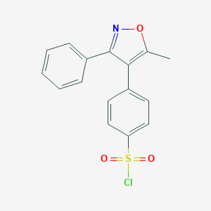 4-(5-Methyl-3-phenylisoxazol-4-yl)benzene-1-sulfonyl chloride